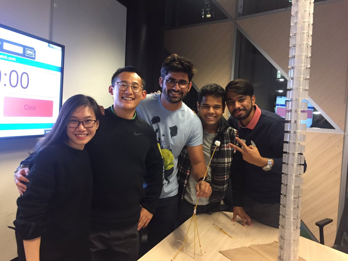clairedavisonAU's tweet photo. Last nights #isys1028 #marshmallowchallenge #winners #rmit #designthinking https://t.co/Sb4FnaMp4O