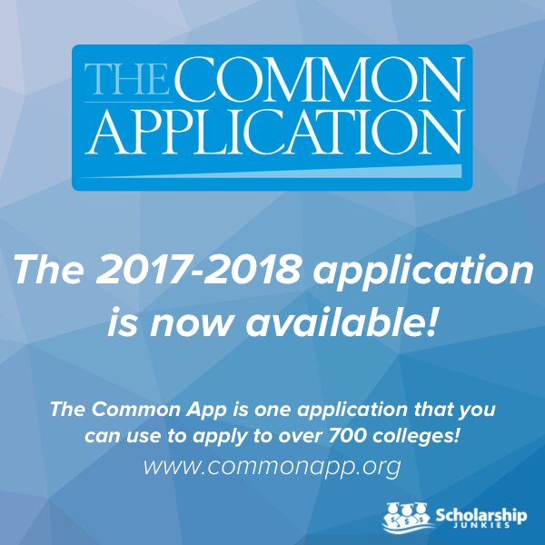 scholarshipkeys's tweet image. The Common App just opened up! Now is the perfect time to get a head-start on filling out your college application! 😎