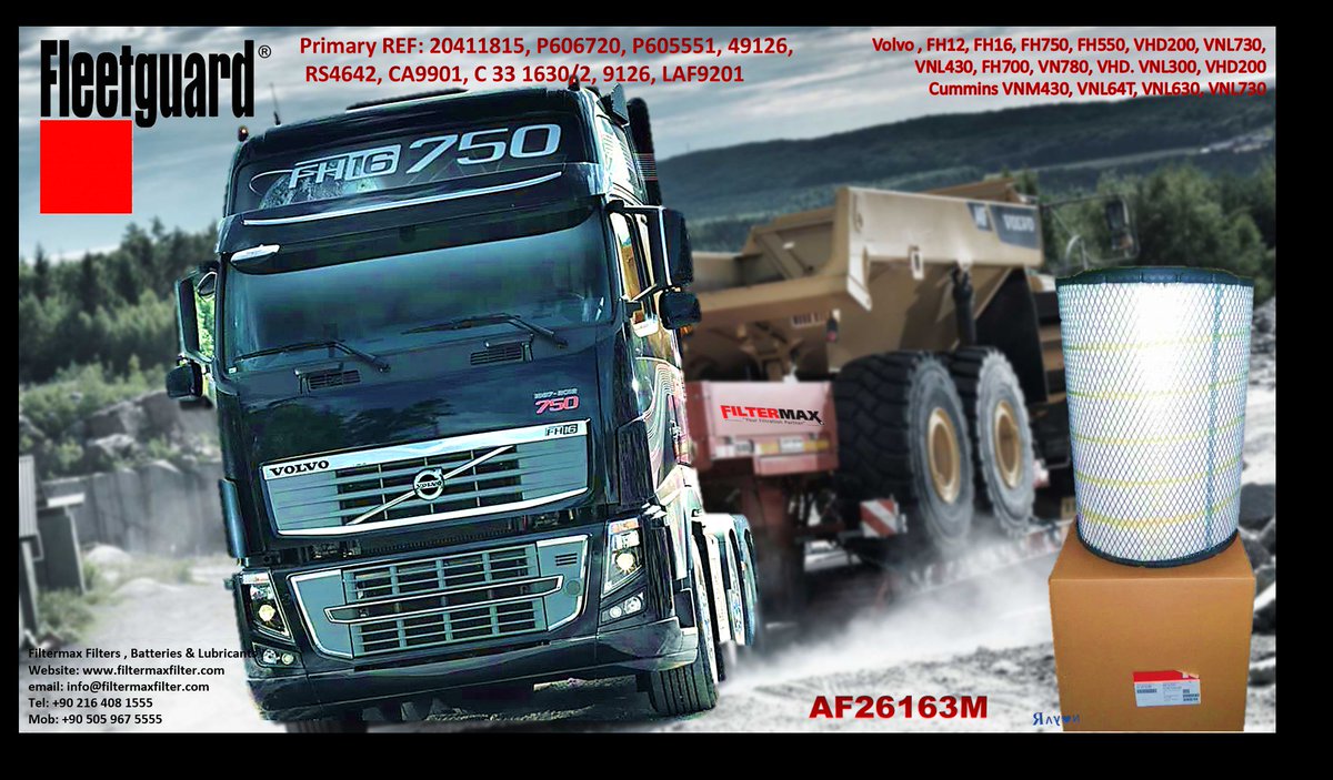 Volvo Truck Air Filter AF26163M 20411815