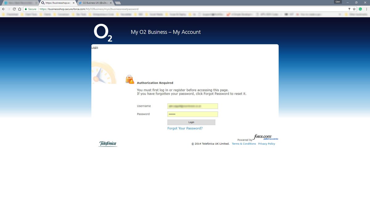 SoundWaveMar's tweet photo. @o2businessuk I can't log into my device portal login to download our latest invoice. It keeps taking me to an 'Authorization Required' page https://t.co/osn9DA3jhc