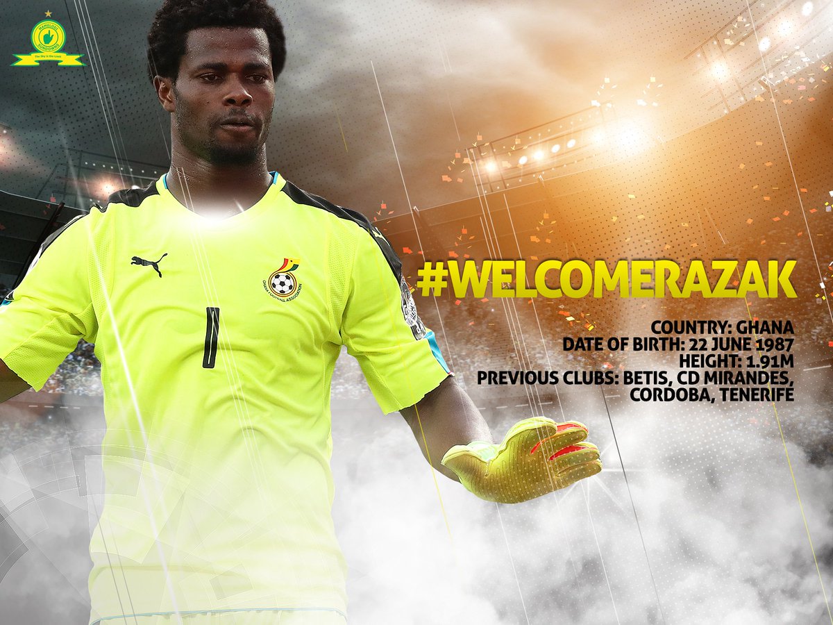 Masandawana's tweet photo. Let's welcome Ghanaian shot-stopper Razak Brimah to the home of the African Champions Masandawana! #WelcomeRazak https://t.co/qZZtUb1bNq