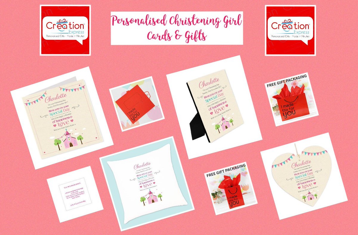 CardsGaloreInfo's tweet photo. Creation Express Personalised Cards &amp; Gifts From £6.99 - Perfect For A Little Girl's Christening Day 😊💒 #christening #gift #creationexpress https://t.co/nF2dd2a95Y