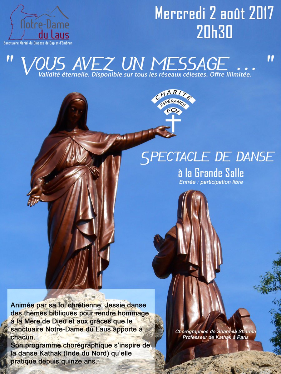 Vous avez un message ...<a href="/NDduLaus/">Notre-Dame du Laus</a>