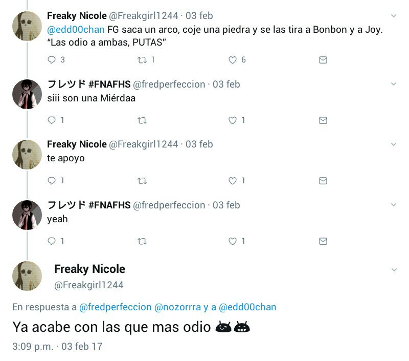 jang_jangx's tweet photo. ¿Enserio?
Por cosas como estas el fandom tiene una mala reputación a comparación con los otros fandoms. #FNAFHS https://t.co/crarrFPQnx