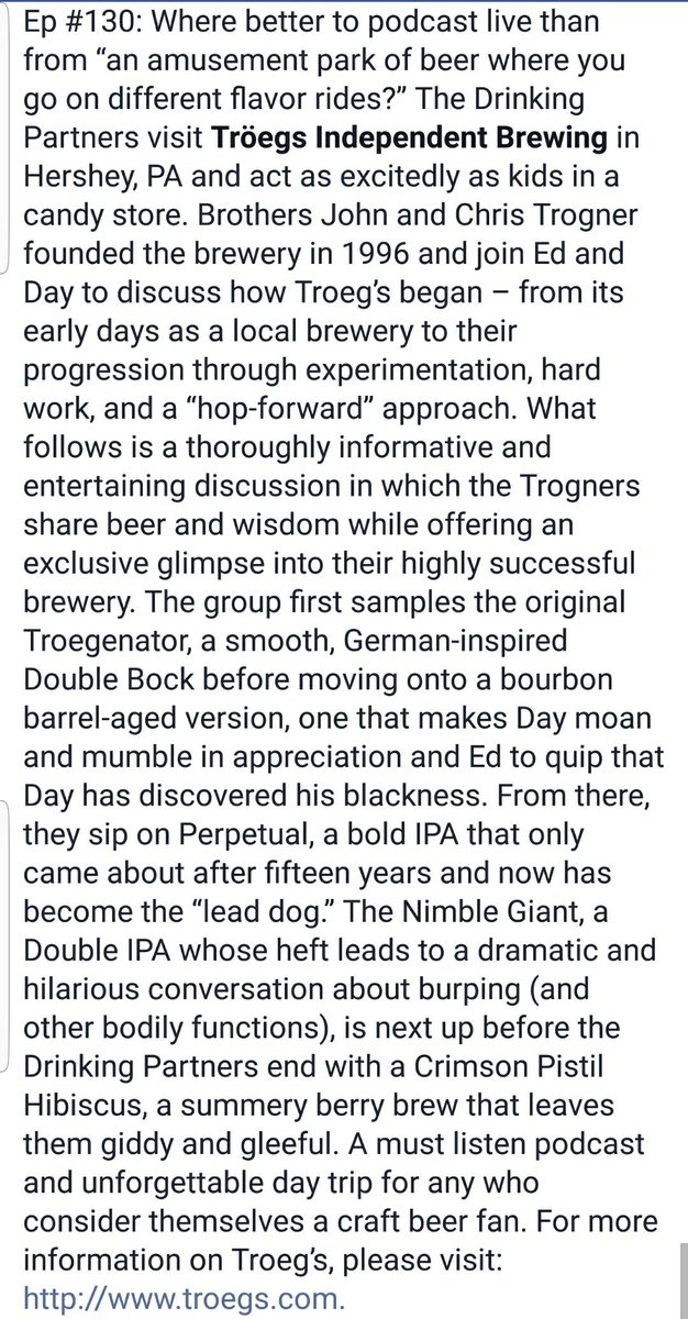 Partnerspod's tweet photo. Ep #130: Nimble Giants... LIVE from @TroegsBeer!

#iTunes: https://t.co/tGx0gIwRK4
#Libsyn: https://t.co/ccUAffjN5b https://t.co/YmRRVruxtN
