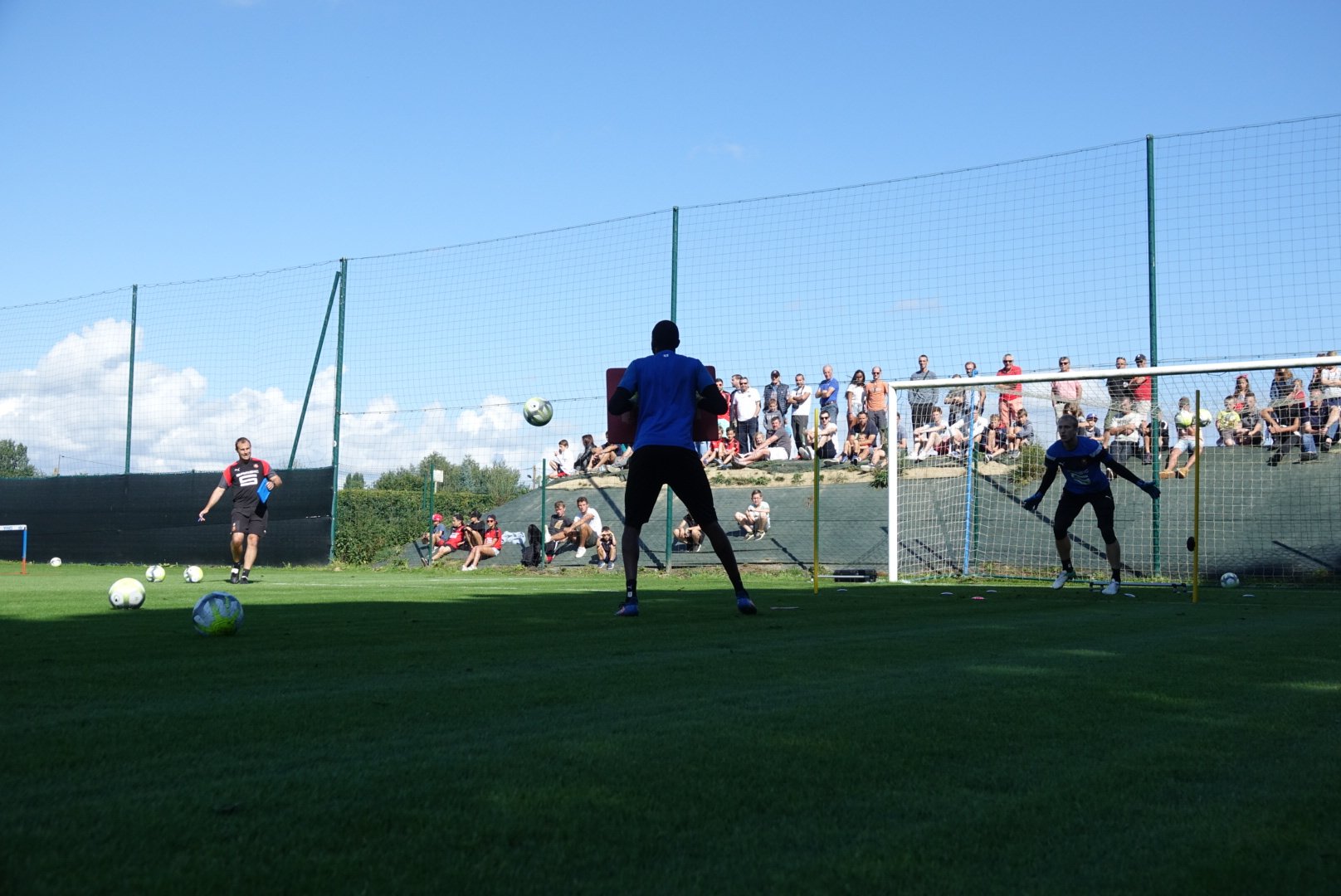 Diallo et Gertmonas à l'entrainement