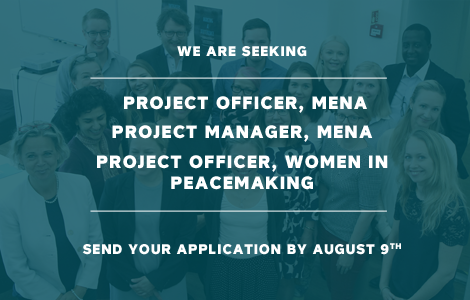We are looking for three new experts. Apply by 9th of August <a href="/cmioffice/">CMI – Martti Ahtisaari Peace Foundation</a> bit.ly/2udF3bu