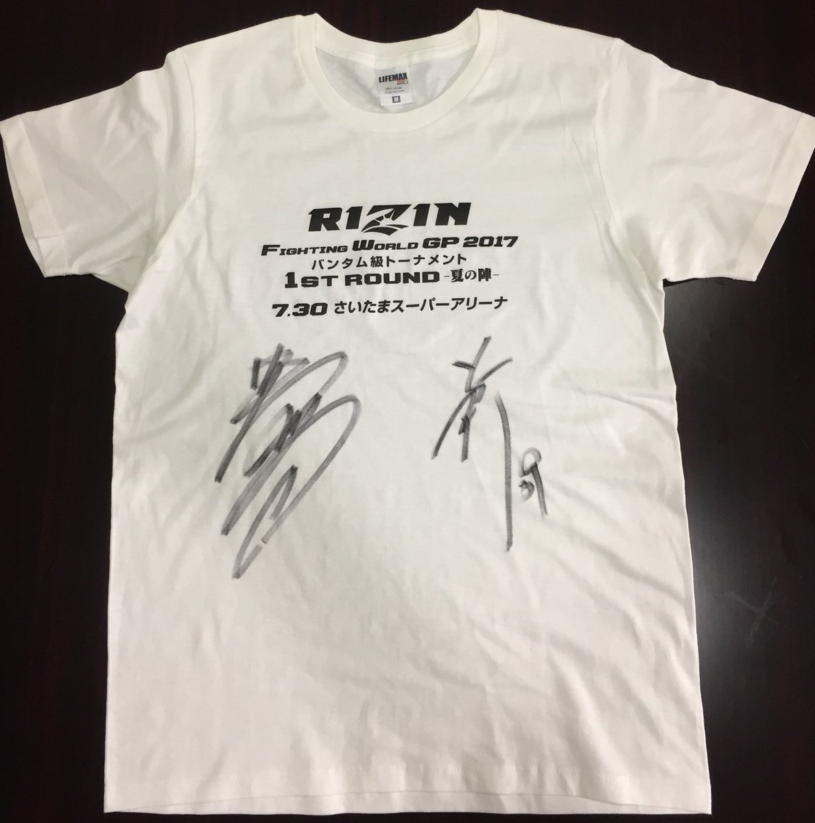 堀口恭司 直筆サイン シャツ ステッカー RIZIN シール 格闘技 堀口恭司 直筆サイン シャツ ステッカー RIZIN シール 格闘技