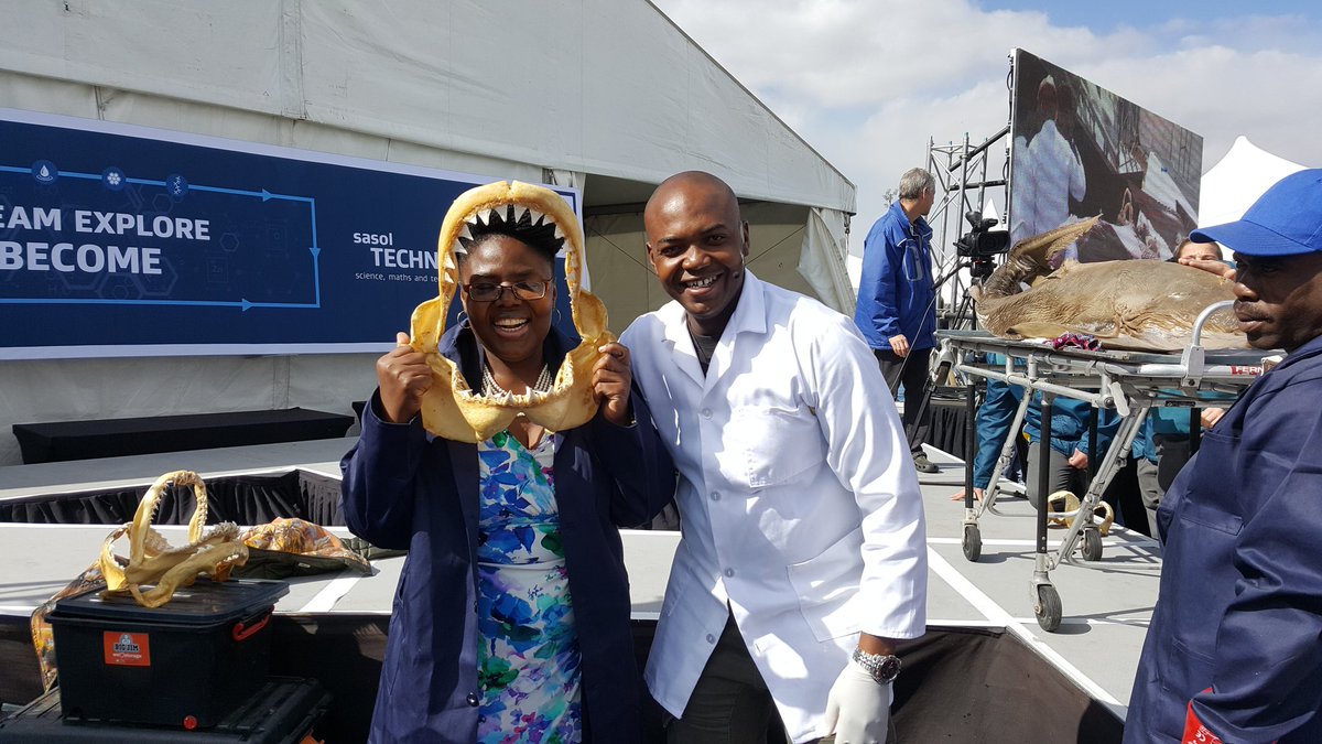 Plastic_Guy's tweet photo. Steven Mabugana from Aqua Amazing with the acting MEC for Education #sasoltechnox @PlasticsSA https://t.co/HX00NO6k45