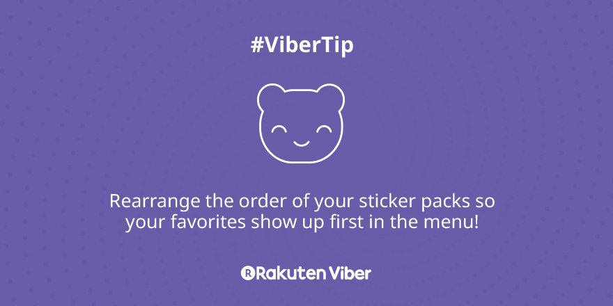 ViberHelp's tweet photo. Go to More > Sticker Market > Select the gear icon and edit your sticker packs so your favorites appear first! #ViberTips https://t.co/f8jvZp7TCK