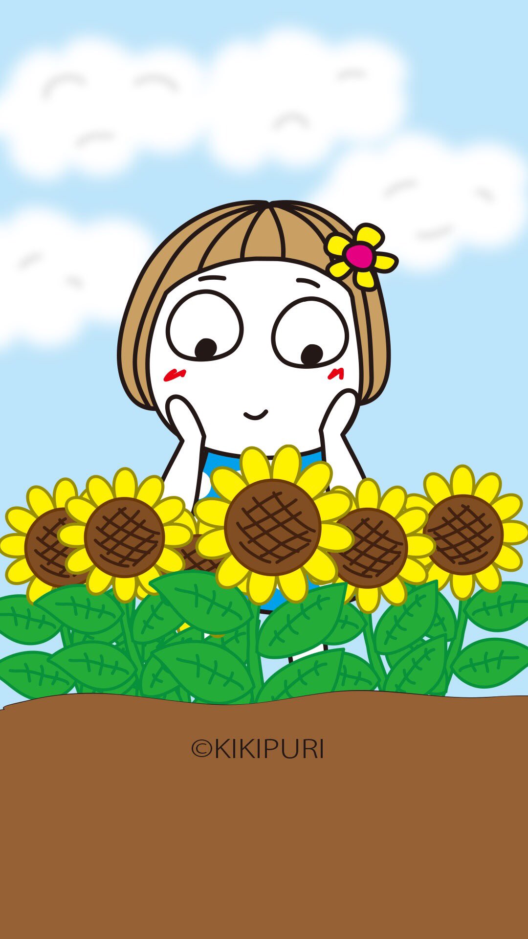 公式 キキぷり はな子とくまちゃん 今日のはな子 壁紙作りましたღ ற Oo よかったら使ってくださいね Iphone6plusサイズで作りました サイズ合うかな 今日のはな子 壁紙 待ち受け 8月 8月1日 T Co 7vnrc0v3by Twitter