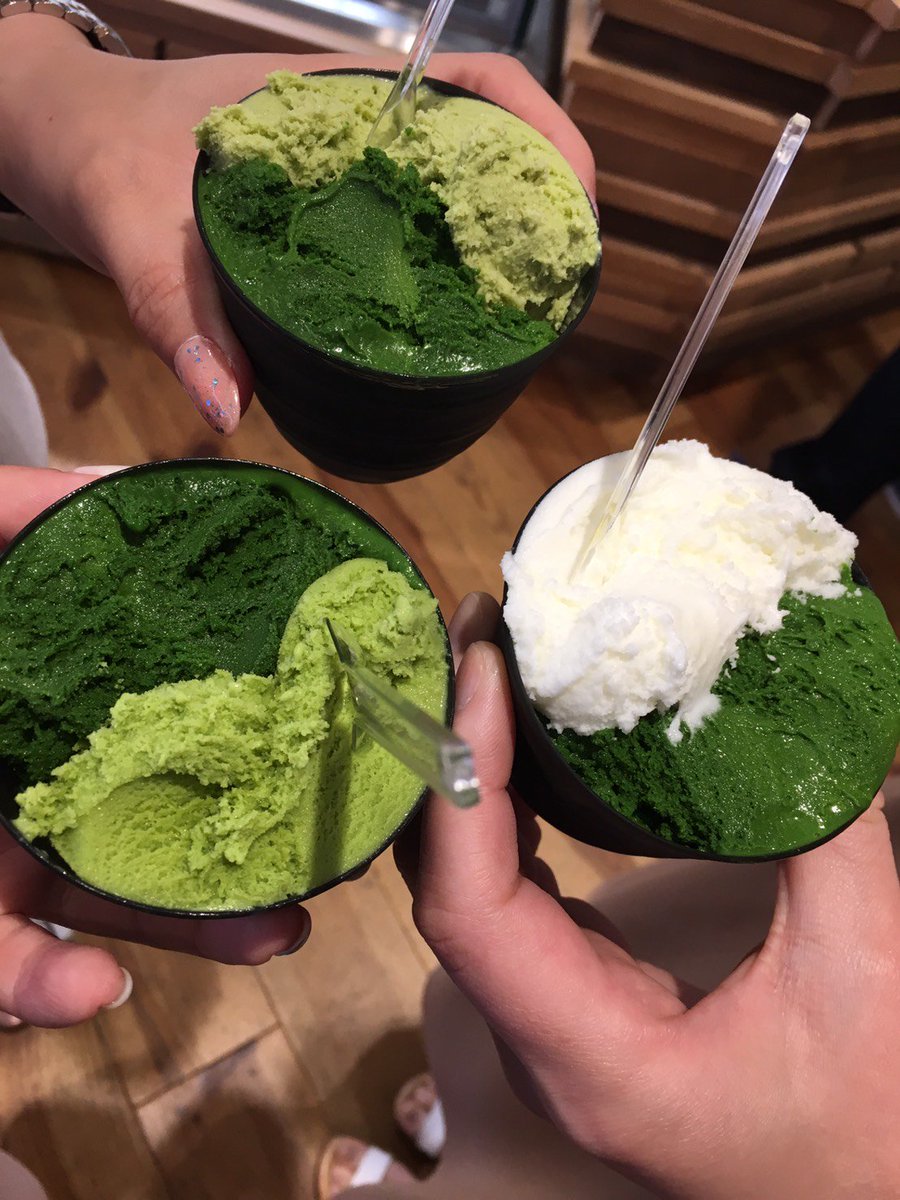 美肌俱楽部 ピアノピアーノ 暑い日にはアイスが一番 抹茶アイスはななやが一番 抹茶ジェラート 静岡 ななや 豊田市エステ 豊田市ブライダル