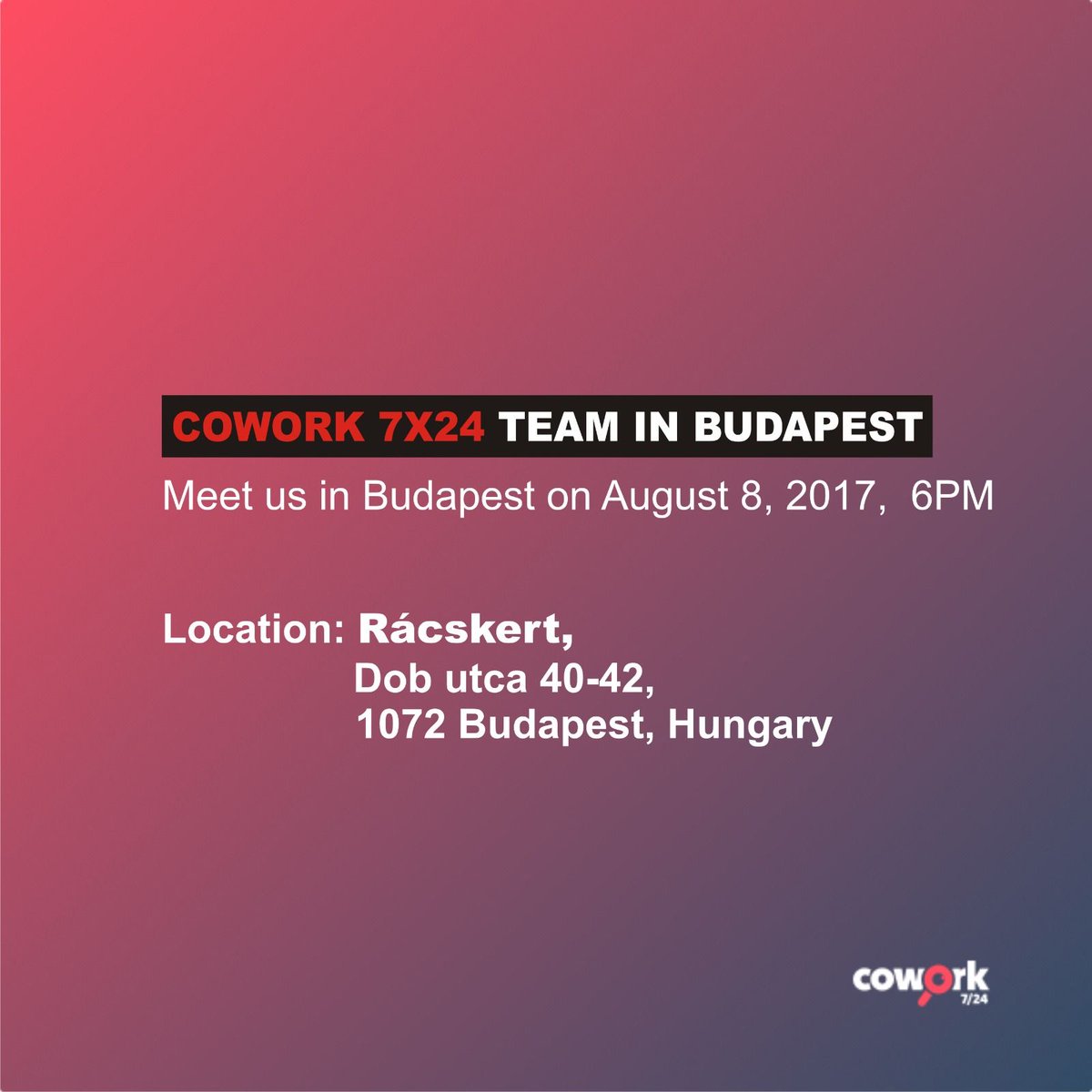 Into the #coworking #startup or #freelance scene, in #Budapest &amp; up for a drink? You're invited!