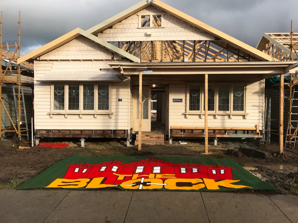 signgrass's tweet photo. #Signgrass® - synthetic grass design logo mat for TV-programme "The Block" in Australia - project by Grassart. https://t.co/a8KHvMW0XF
