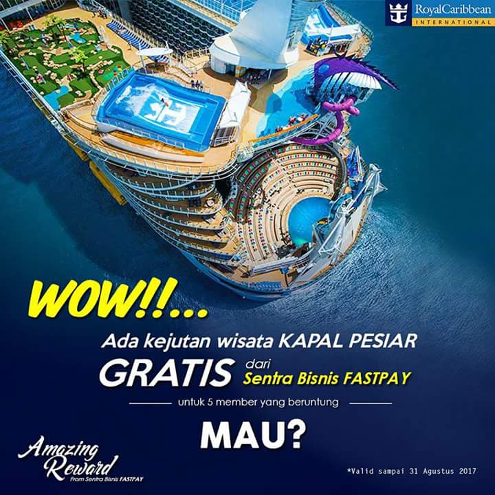 Mau #WISATAGRATIS di Kapal Pesiar ROYAL CARRIBEAN CRUISE/GEMINI STAR CRUISE ? Klik goo.gl/GRqmk5 #promo