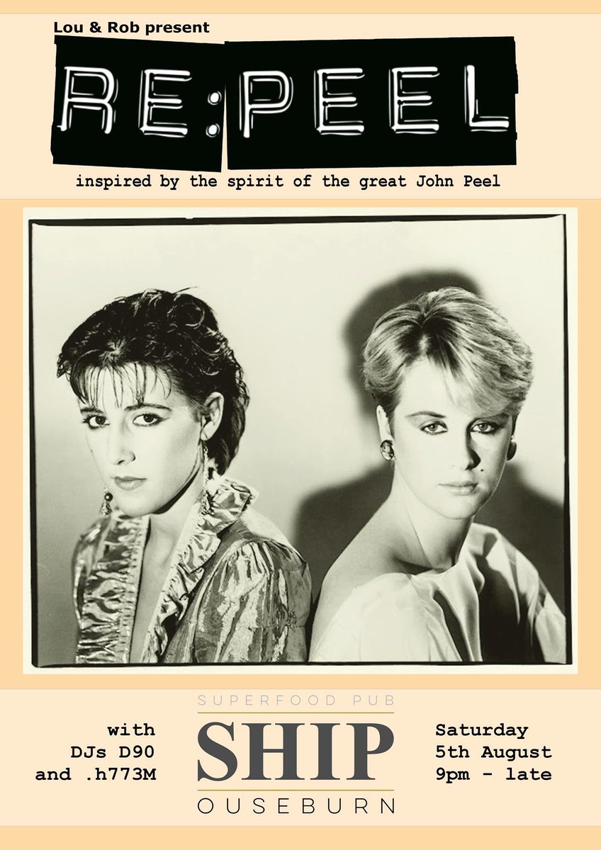 This Saturday night <a href="/RE_Peel/">RE:Peel</a> will be hosting their monthly night of music inspired by the great John Peel. Free entry 9pm til late 🙌
