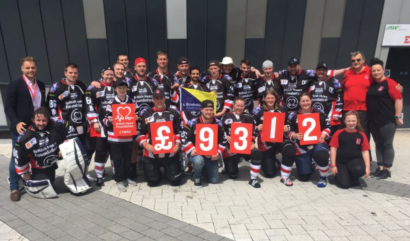 A big well done to @TeamBHF17 for taking part in the <a href="/ukfallstars/">UK Charity Allstars</a> charity ice hockey tournament &amp; raising money for our life saving work!