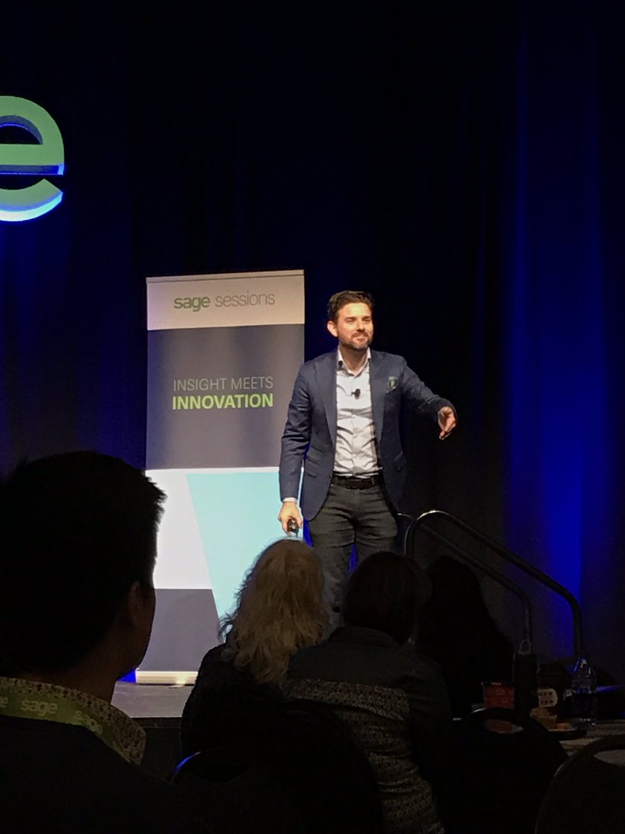 Not only do we not see innovation coming, but it's coming far faster than we could imagine @mhyattspeaker <a href="/SageNAmerica/">Sage North America</a> #SageSessions