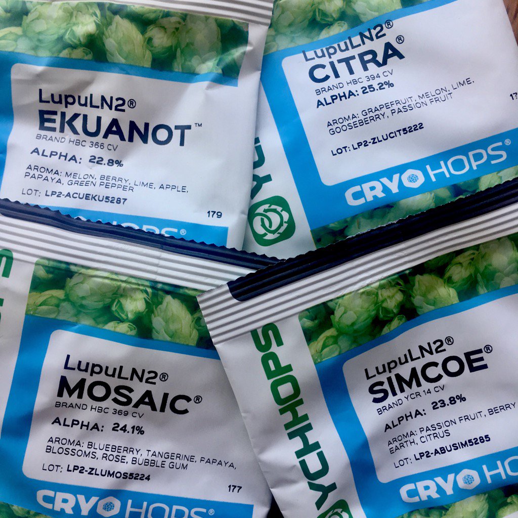 BeerologyNoho's tweet photo. Now featuring Cryo #Hops! AKA #lupulin powder, they pack more than 2x the punch as pellets.
#addmorehops #homebrewing https://t.co/noaDGFeBJI