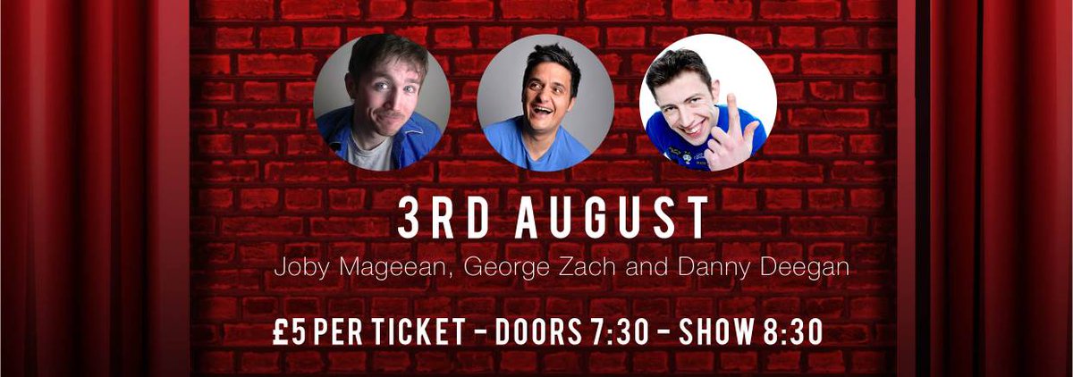 More live Comedy in your local this August! <a href="/ChucklingMonk/">The Chuckling Monk</a> @thejobyshow @GreekGeordie <a href="/DannyDeegan/">Danny Deegan</a> @Loveheaton @Visitheaton <a href="/HeatonHerald/">Heaton Herald</a>