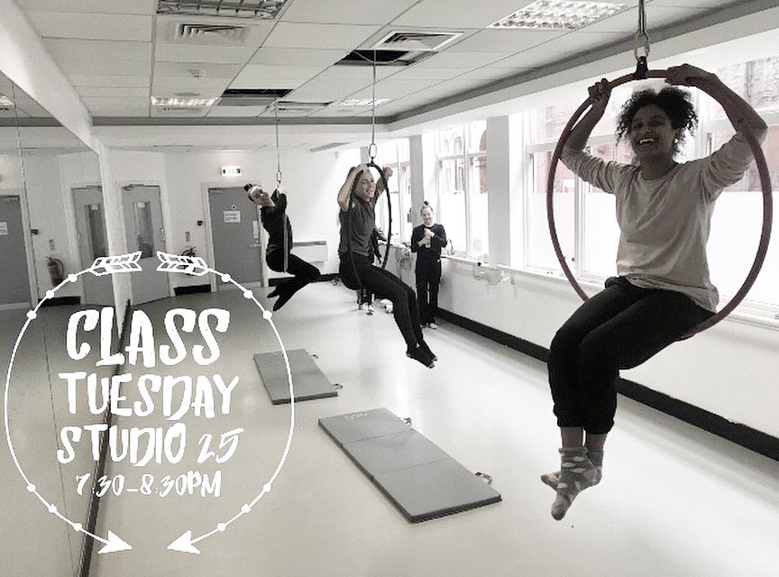 AIR HOOP TUESDAYS 
7:30-8:30pm £7 airhoopmcr@gmail.com
ALL levels welcome to this class
Come &amp; build new skills / develop the ones you have