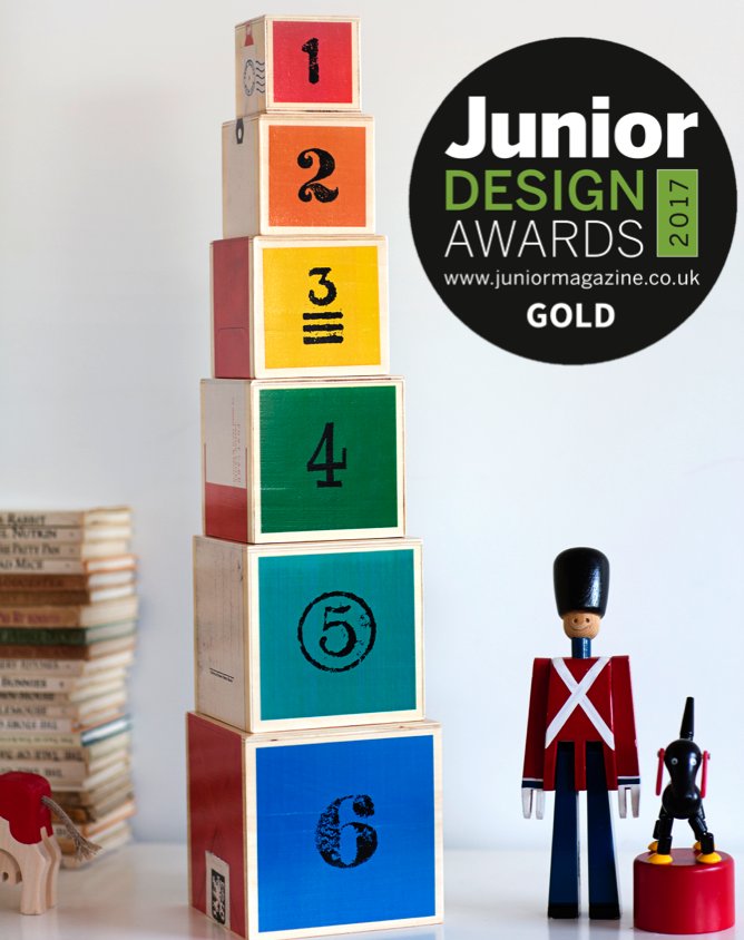 frombabies's tweet photo. We are delighted to have won gold at the prestigious Junior Design Awards for our Nautical Nesting Cubes #JDA17 👉 https://t.co/5xoChAjMi3 https://t.co/gPqSDabmy1