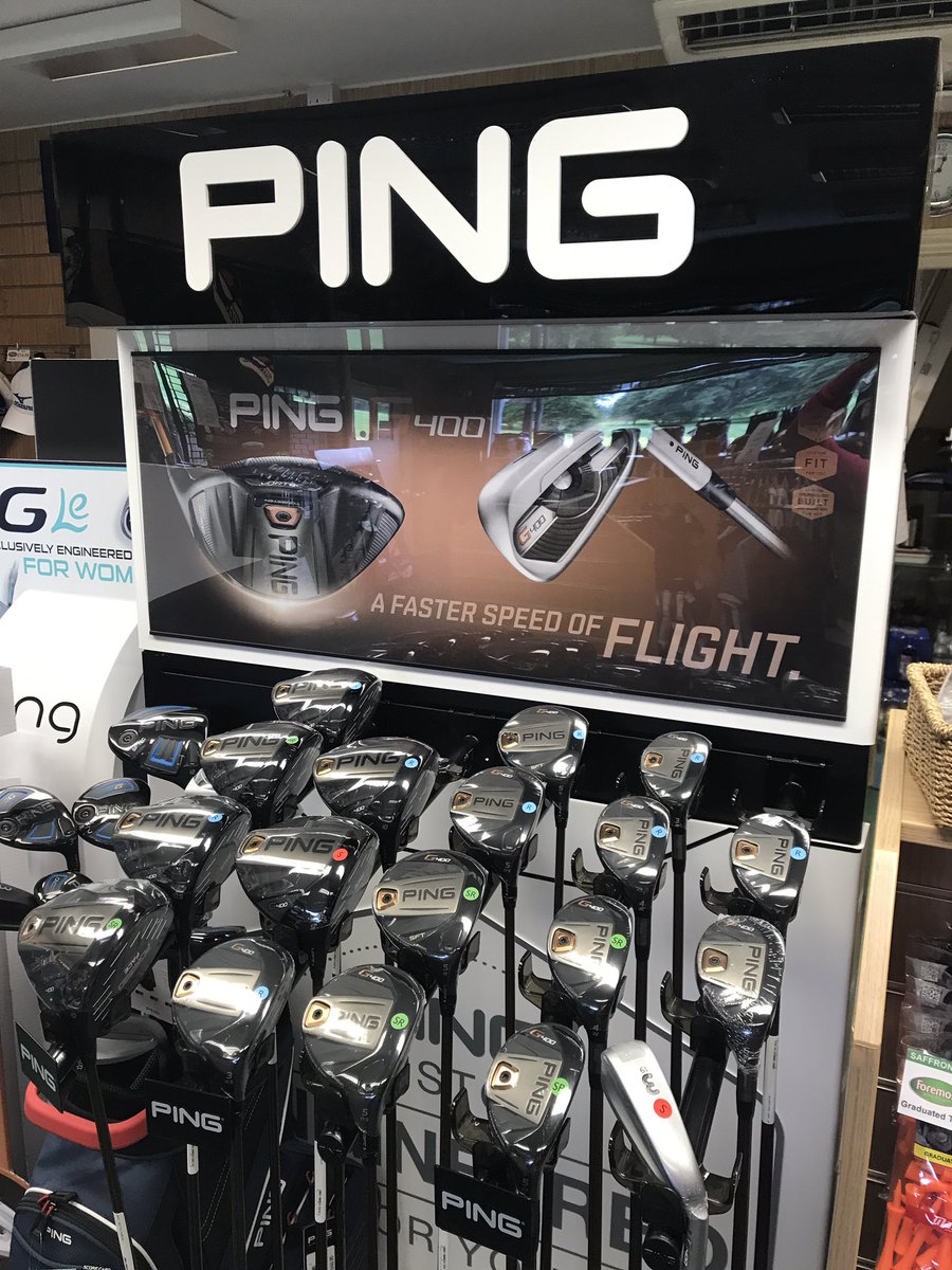 pga_sarah's tweet image. @ForemostGRIP @PingTour @ForemostDanny -Our Display Is Up With A Women's Touch To It! 🎉🙊#PINGG400display #NewProduct #FlysMiles!