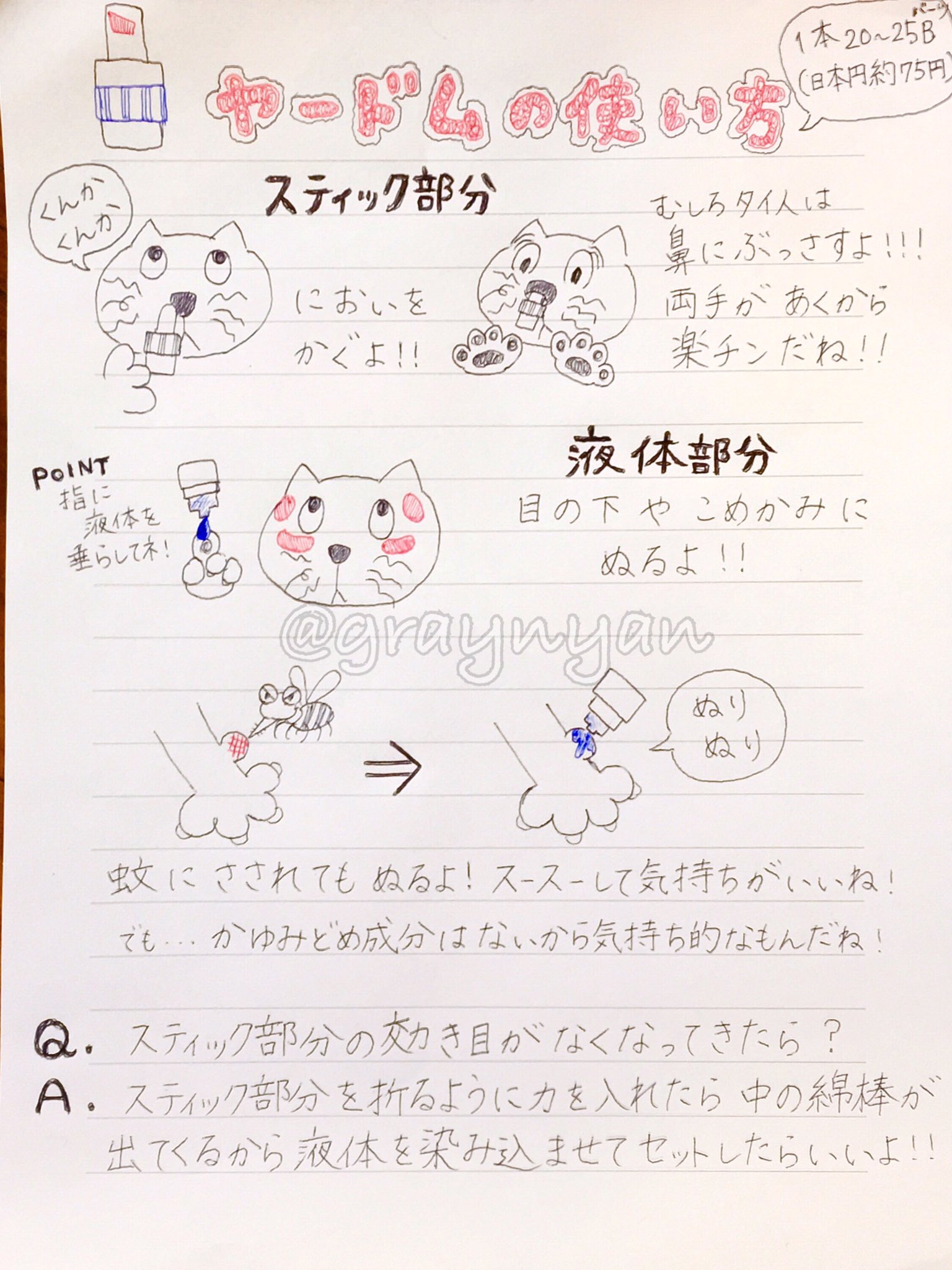 Graynyan Na Twitteru 今年の夏は大量に買い込んだヤードムをバラ撒いて日本でヤードム布教に勤しむのです ヤードムの使い方を載せておくよ ヤードム T Co Cunq14eqjo Twitter