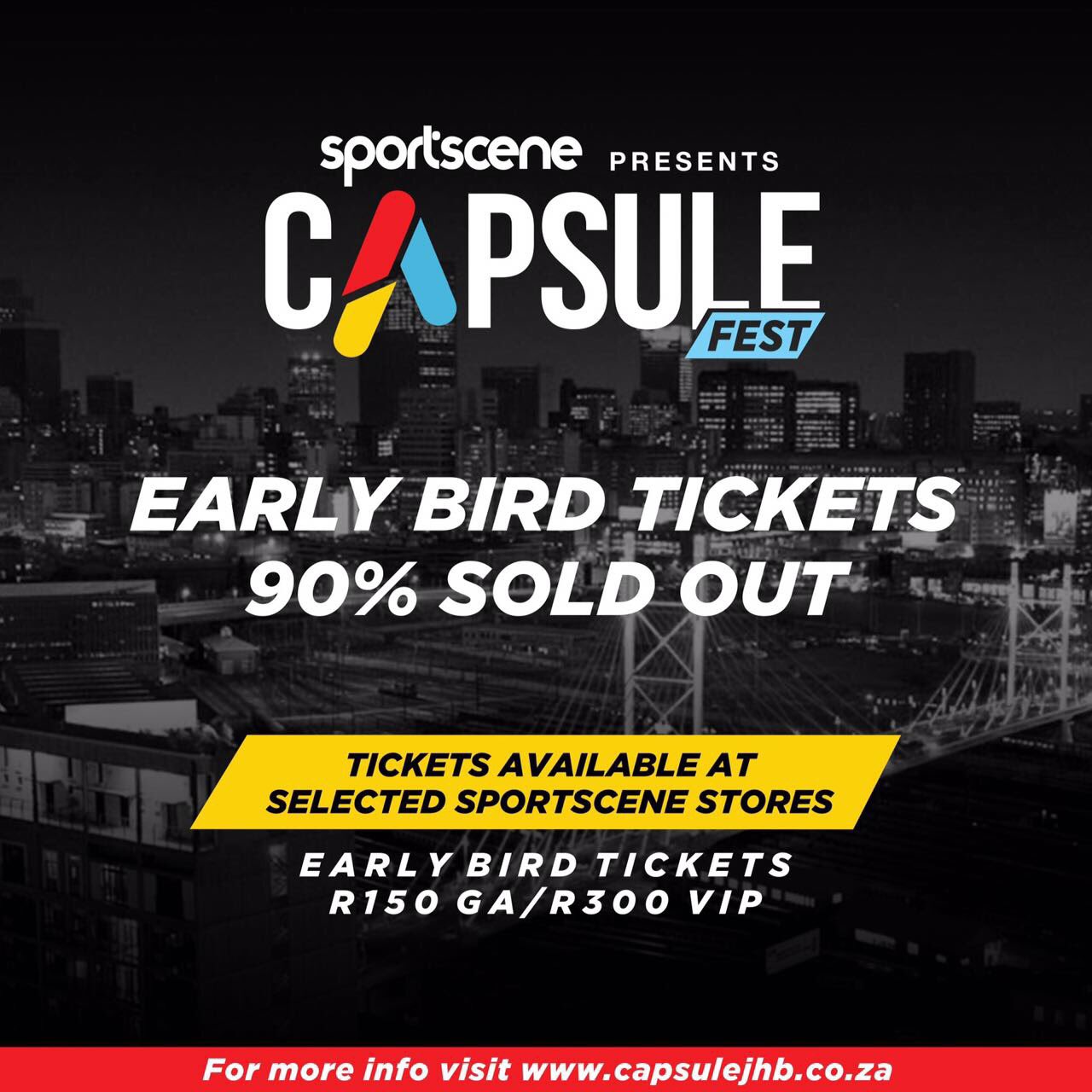 sportscene on Twitter: "Early Bird tickets are on the verge of selling out! Best you cop yours A$AP. 😉 #CapsuleSA https://t.co/HEotNh6Cl9" / Twitter