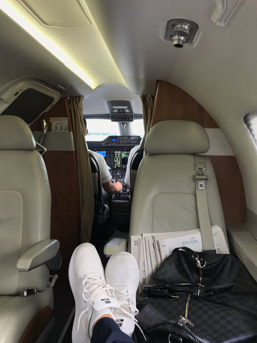 DanielBerger59's tweet photo. Thanks to @NicholasAir for the ride to @WGC_Bridgestone ! Love the Phenom 100 https://t.co/dnSqjP5v8u