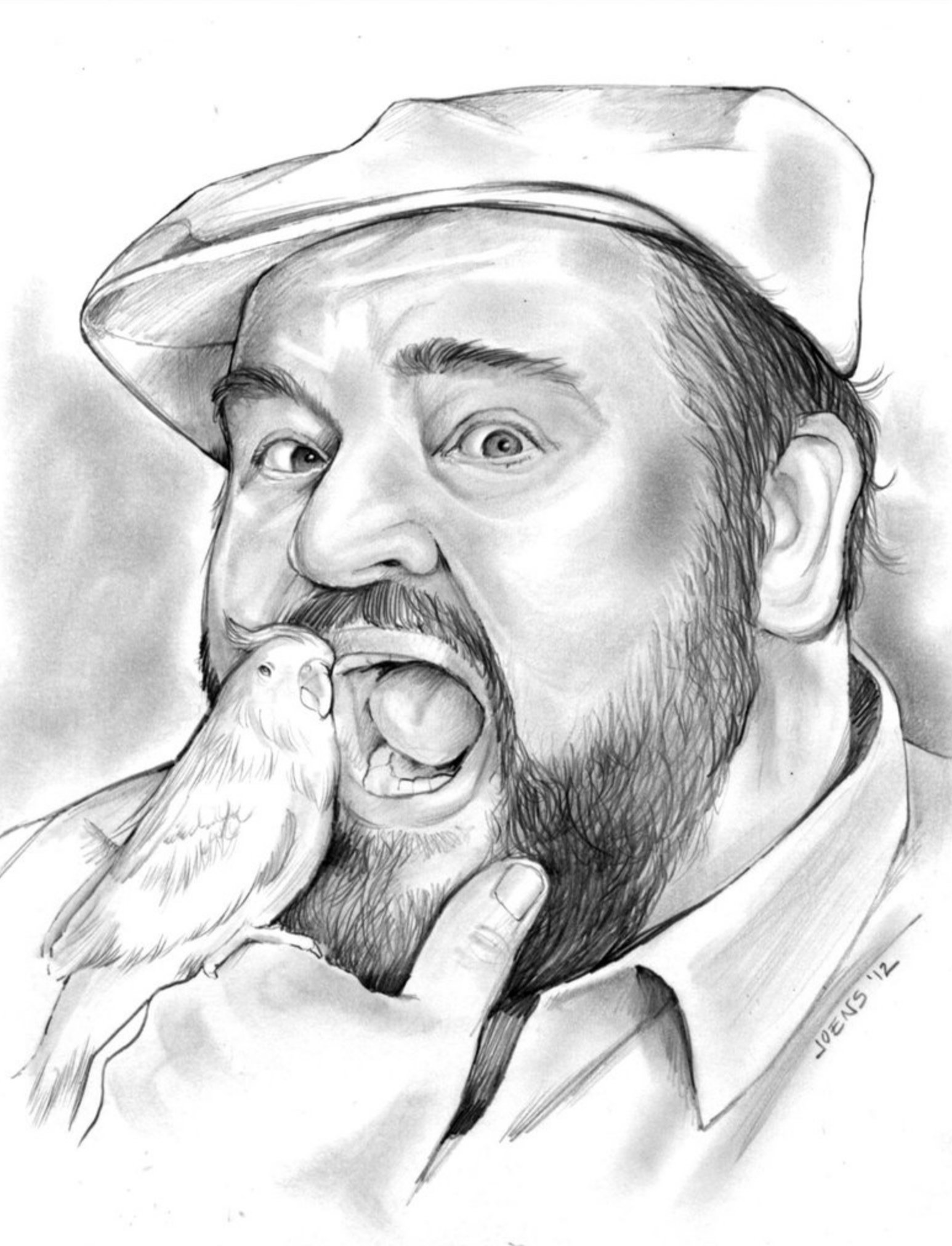 Happy Birthday, Dom Deluise.  Born on August 1, 1933
 Pencil Sketch of the Day for Tuesday, August 1, 2017. 