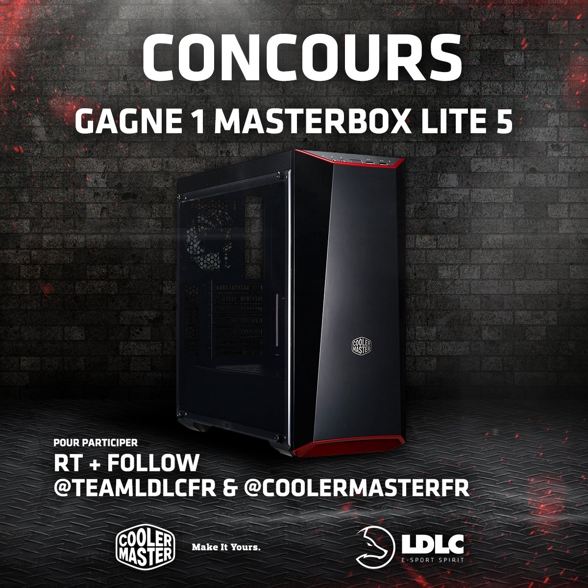 LDLC_OL's tweet image. [#CONCOURS] Pour bien préparer la rentrée, 1 boitier Cooler Master MasterBox Lite 5 à GAGNER ! 😎
👉 RT + Follow @coolermasterfr &amp;amp; @TeamLDLCFR