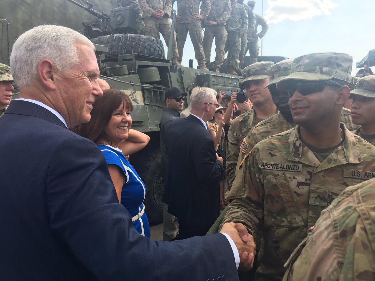 2dCavalryRegt's tweet photo. We had the privilege of attending the @VP speech in Georgia #VPinEurope #VPinGeorgia #NoblePartner #StrongEurope https://t.co/ky358ozhpx