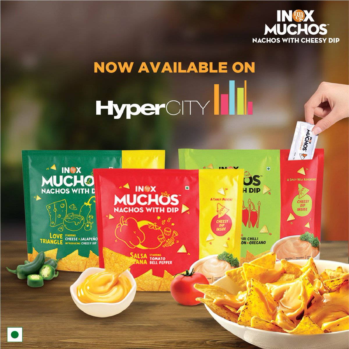 Have you discovered the magical combination of Inox Muchos Nachos &amp; Cheesy Dip yet? If not, what are you waiting for? Grab your pack today!