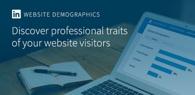 jqlacorte's tweet photo. Discover the professional traits of your website visitors with LinkedIn’s new feature Website Demographics. https://t.co/uQ3IAZoHDx https://t.co/zgBPKfchhZ