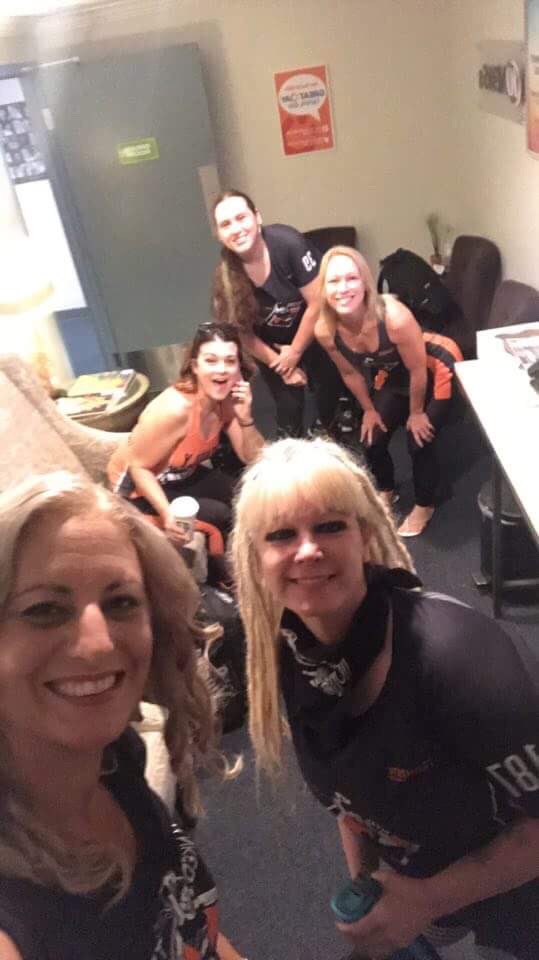 DeadlyRival's tweet photo. A few of us are here at 10News for @GreatDayTB! We can't wait to talk about #bankedtrackrollerderby and #makeembleed blood drive! https://t.co/cM8ckOotJr