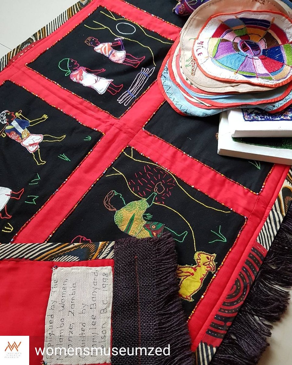 WomensMuseumZed's tweet photo. Unpacking a treasure of artefacts of quilted cloth illustrating Zambian women's first contact with colonial Europe #exhibitionloading https://t.co/IdYqU0gnnk