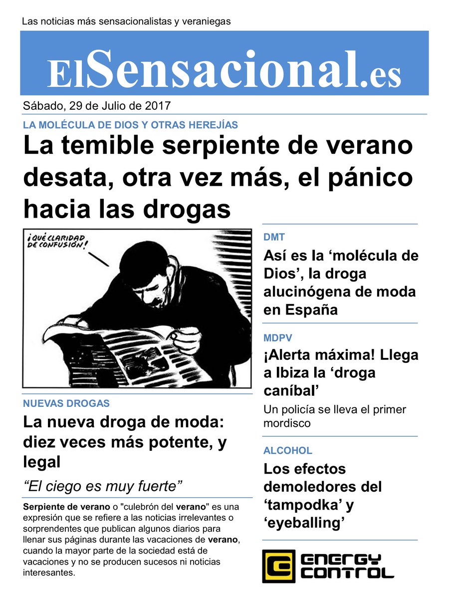 EC_es's tweet photo. En este artículo analizamos las consecuencias del tratamiento sensacionalista de las drogas de algunos medios https://t.co/K3LzwKvg65 https://t.co/Y6zAAtJ6Tt