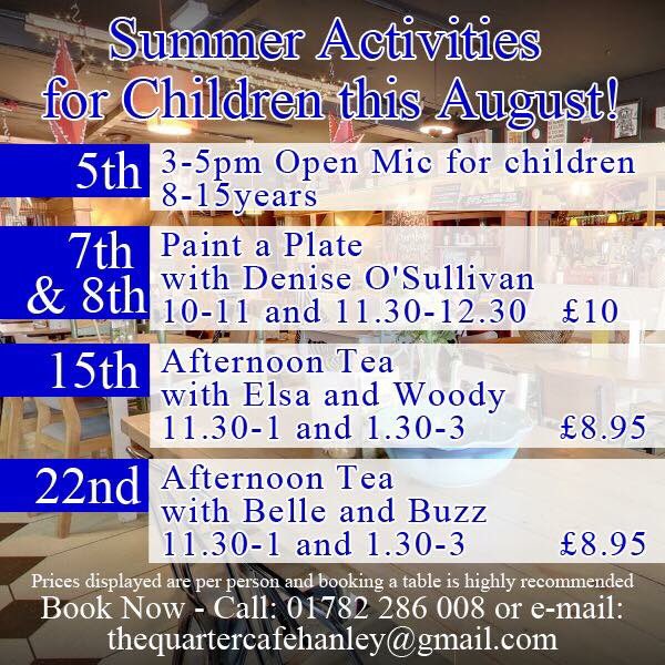deniseceramics's tweet photo. I will be at #thequartercafe  #hanley 
Monday 7th &amp; Tuesday 8th 
#paintaplate
Book a place 📞 
01782 286 008
E:thequartercafehanley@gmail.com https://t.co/xiX0nNO7Dl