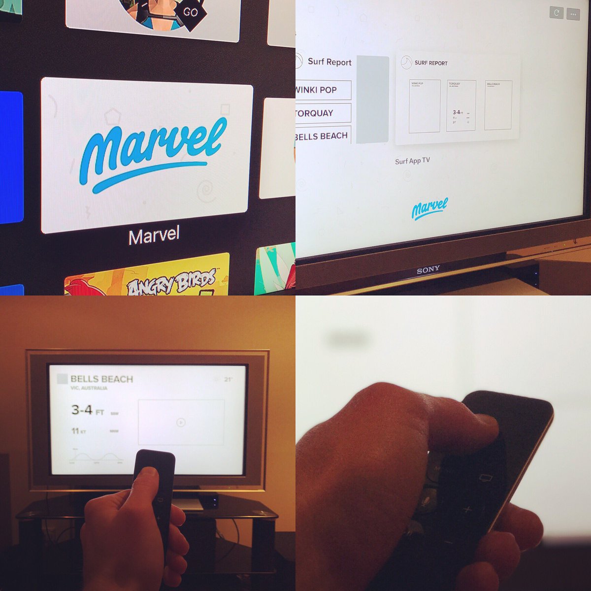 Prototyping TV app ideas #AppleTV #UX #ProductDesign