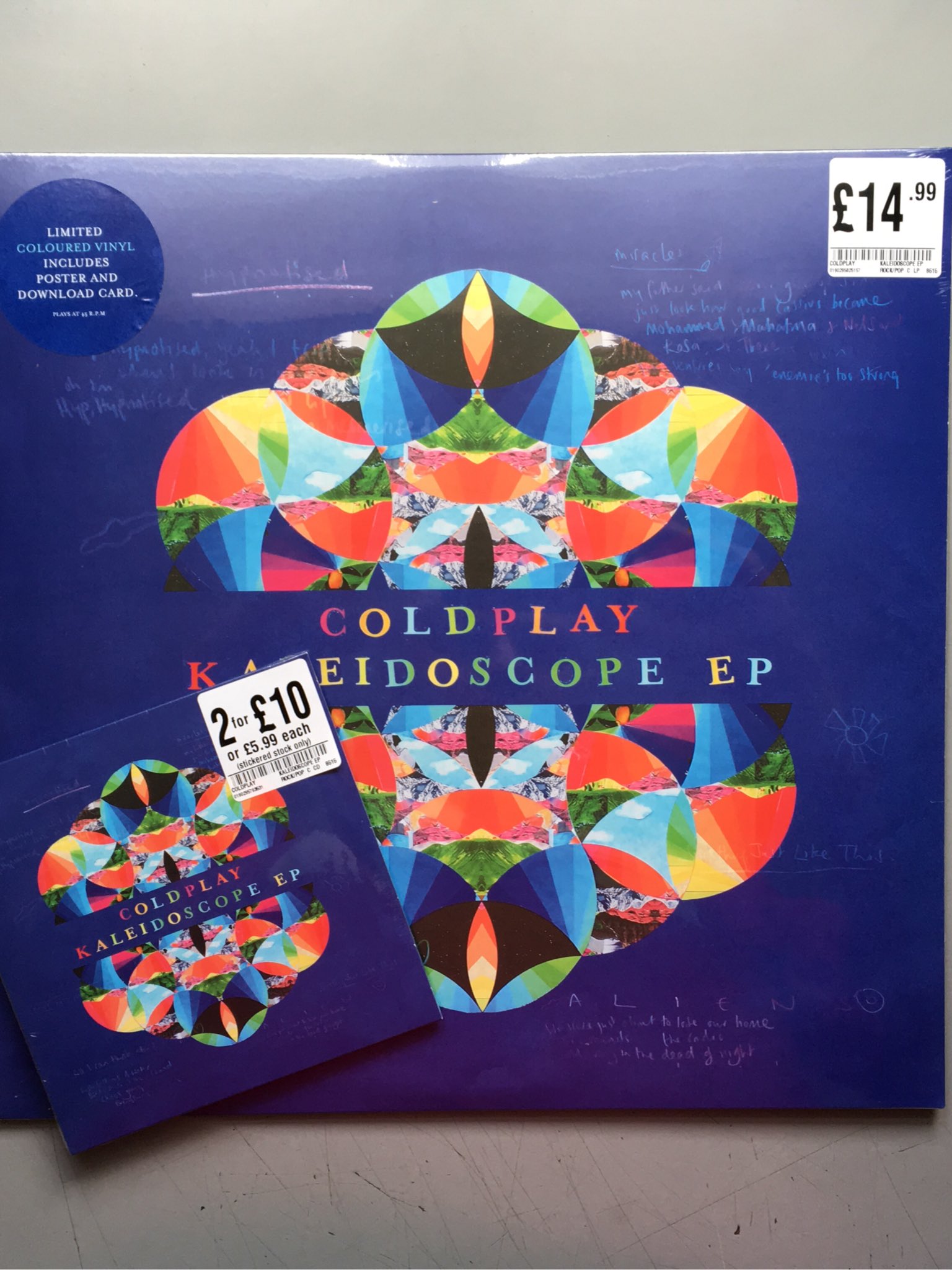 Coldplay - Kaleidoscope EP Vinyl Record