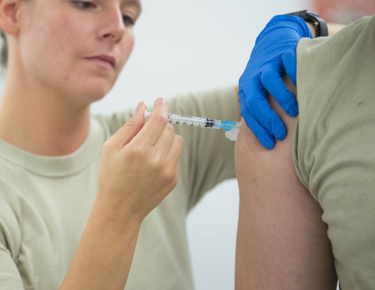DeptofWar's tweet photo. #Vaccines are among the most important medical accomplishments. @MilitaryHealth has info on the ones you may need: https://t.co/Rno0gD8Dpg https://t.co/3flXURgL0N
