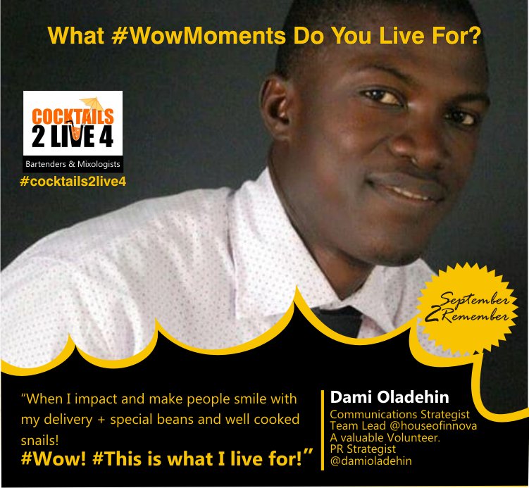 Cocktails2Live4's tweet photo. Dami Oladehin has a thing to share with you! Peak here and get the full pic on IG @cocktails2live4 #WowMoments #ThisIsWhatIlive4 https://t.co/ciXT2g9Dzu