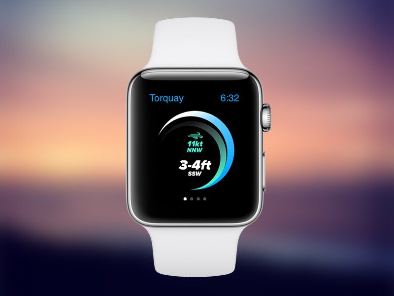 Surf Watch app concept #UX #AppleWatch