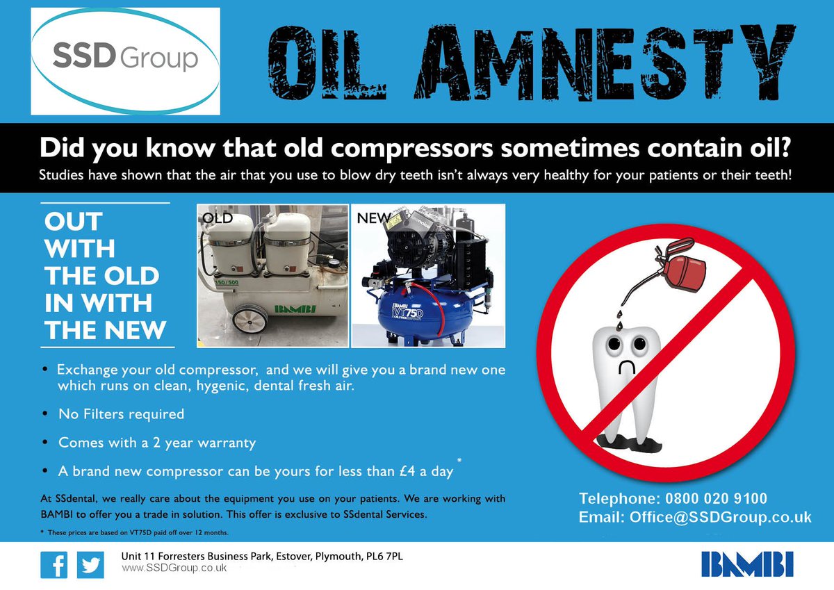 SSDpracticeSprt's tweet image. At SSD Group, we really care about the equipment you use on your patients. We work with Bambi to offer you a trade solutions #SSDQuality