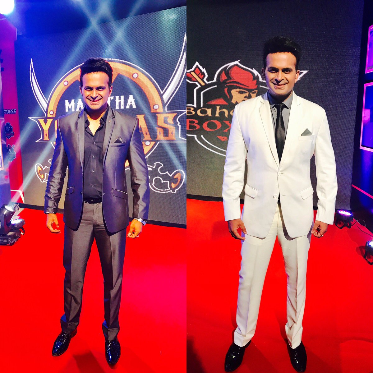 sidkannan's tweet photo. Official host of @SBLHitHarder Wearing the #TheStyleLoft by #RituDeora Which suit do u prefer my friends?Tell me? #Fashion #Menswear #SBl https://t.co/tLsFSIfiPM