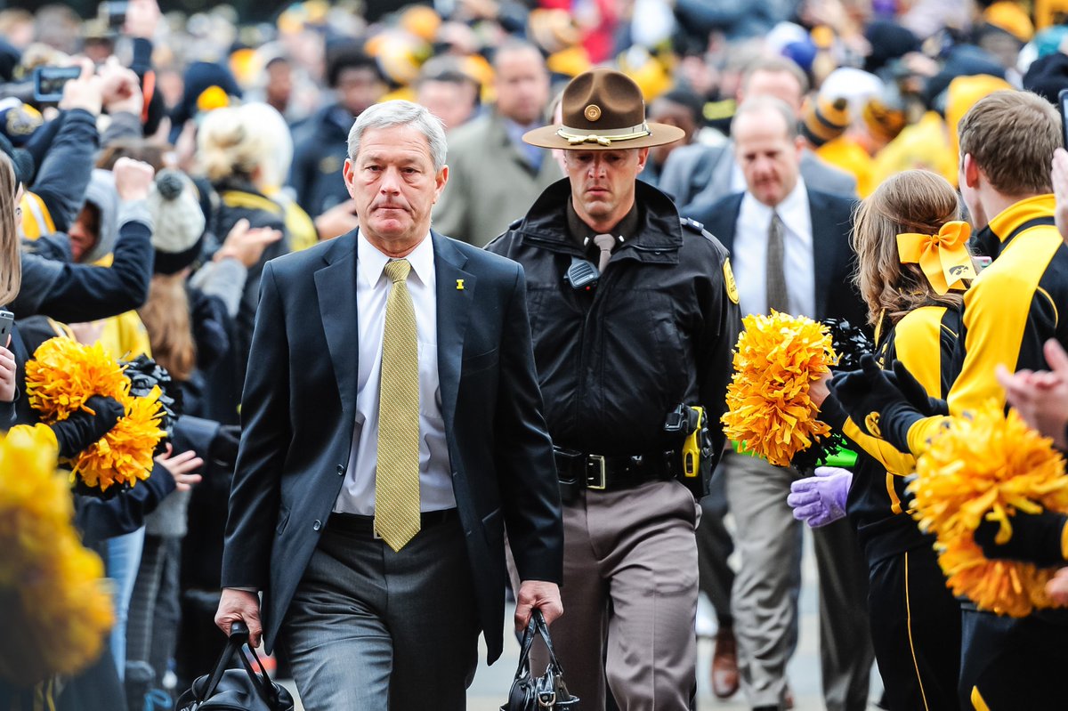 IowaOnBTN's tweet photo. He's the dean of college football coaches, and he's celebrating a birthday today.

Happy Birthday, Kirk Ferentz! 🎁🎉🎊🎈🎂 https://t.co/NQ2mxgVNqH