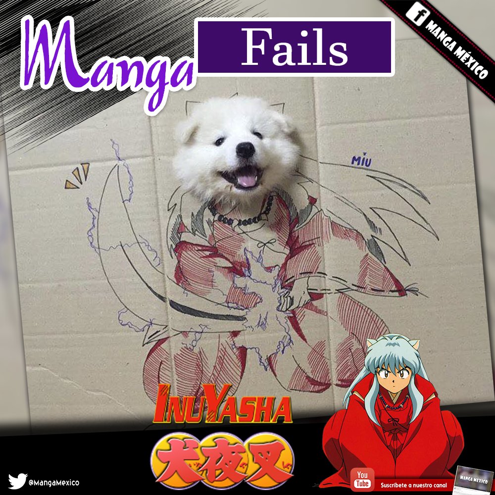MangaMexico's tweet photo. #MangaFail de la semana, protagonizado por Inuyasha 😂 https://t.co/wmMDtEZIX0