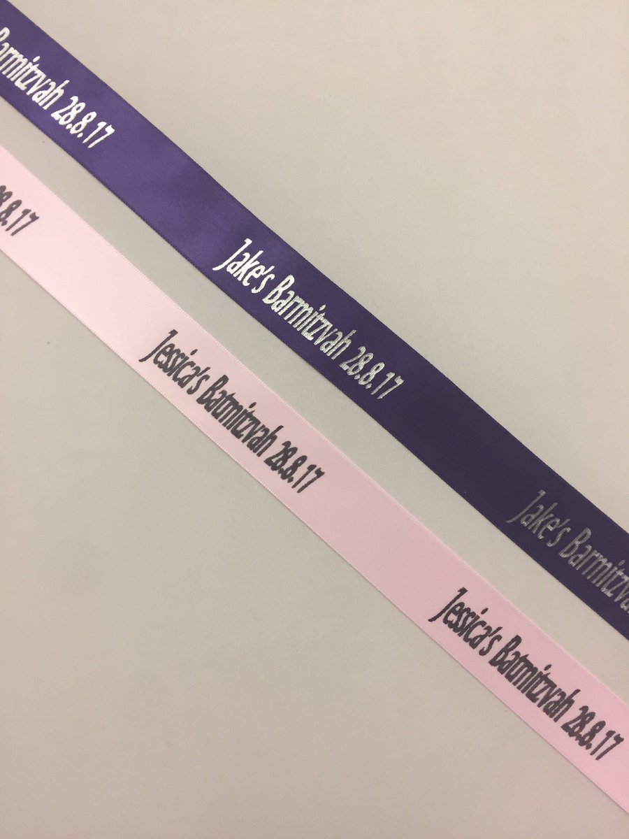 barmynovelties's tweet photo. Personalised Ribbon, great for wrapping gifts or for decoration, please call 01923 819109 for more info #ribbon #barmitvah #batmitzvah https://t.co/hZ5fxDdE82