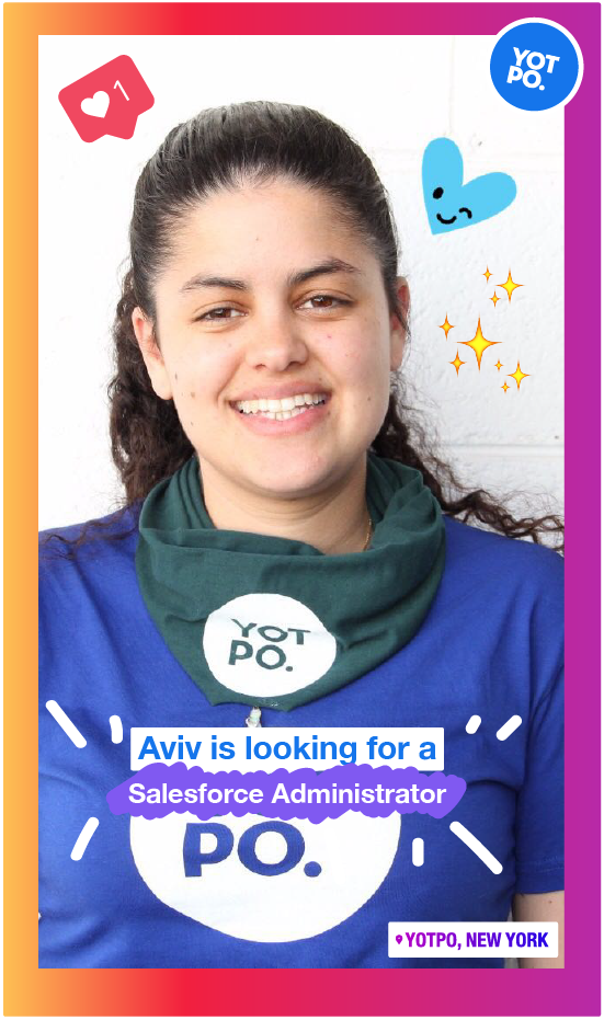 ItsSallyB's tweet photo. Interested in being @Yotpo NYC's FIRST SALESFORCE ADMIN? Well, obviously. Check out the role here 👉 https://t.co/4AwpFymWMe #yotpo #startups https://t.co/CPahYYdB8T